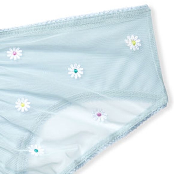 VS XS Daisy Embroidered Hiphugger NWT Blue with Adorable Daisies - Picture 12 of 15